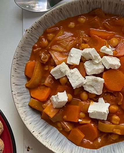 Harissa Chickpea Skillet