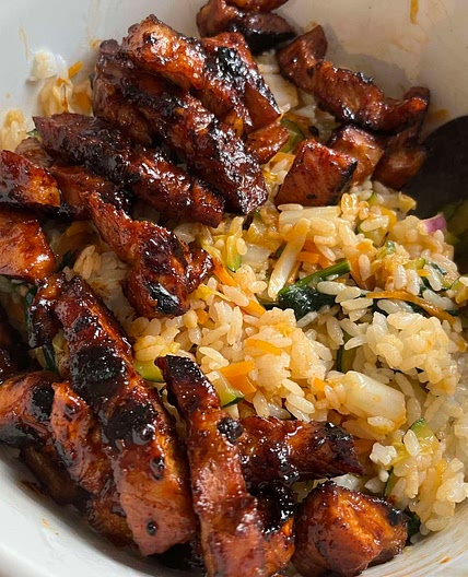 Bibimbap - Korean Mixed Rice with Meat and Assorted Vegetables