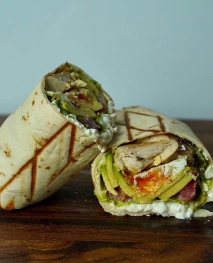 High protein chicken wrap