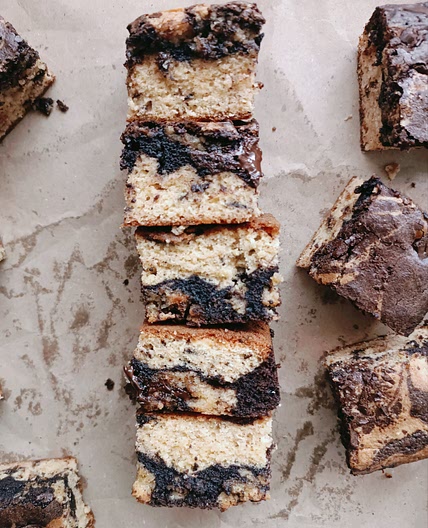 Brownie Marble Cake