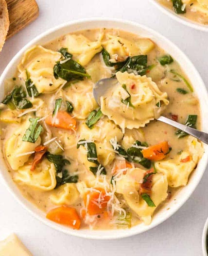 Creamy Tortellini Soup