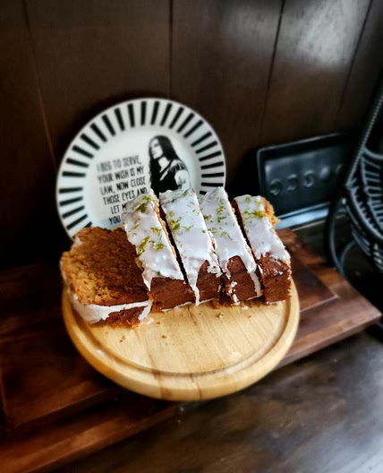 Litha Recipe - Ginger & Cinnamon Loaf with Lime Drizzle