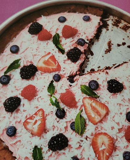 Brownie pizza