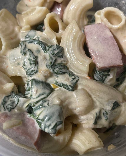 Sausage spinach pasta