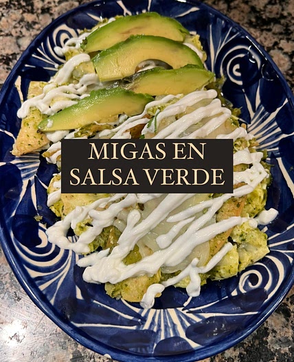 MIGAS EN SALSA VERDE