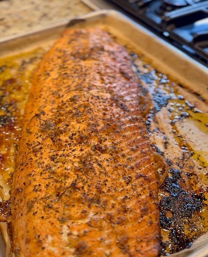 Baked Garlic & Herb Salmon