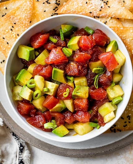 Tuna Tartare with Cucumber and Avocado