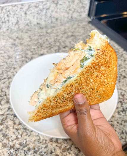 Salmon Grilled Cheese