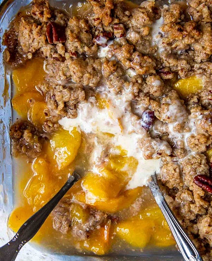 Gluten-Free Peach Crisp (Thick Crumble Topping)