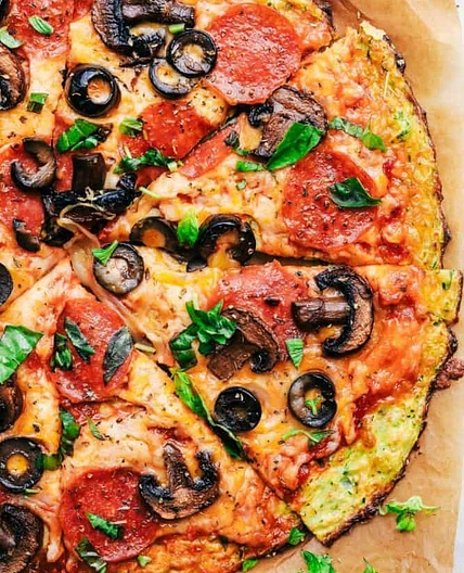 Zucchini Crust Pizza (after week 3)