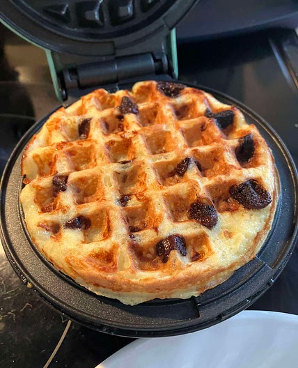 Chaffle - Chocolate Chip Cookie