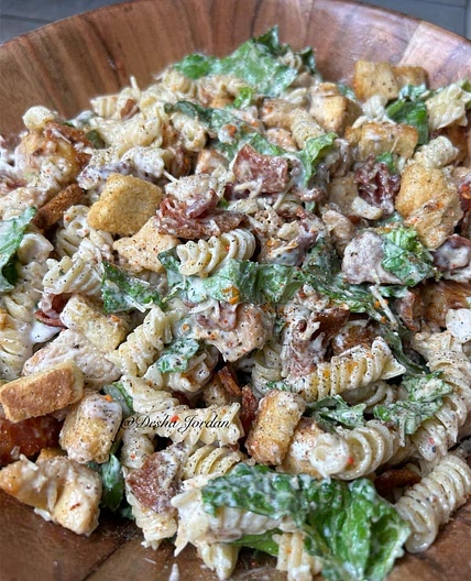 Chicken Caesar Pasta Salad 