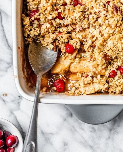 Apple Cranberry Crumble