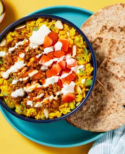 Hello Fresh Street Cart-Style Turkey Bowls