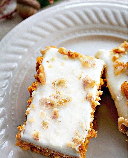 Cream Cheese Frosted Pumpkin Bars