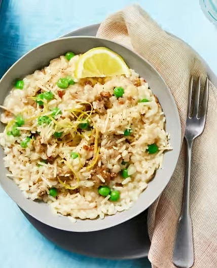 HF Pork Sausage and Pea Risotto