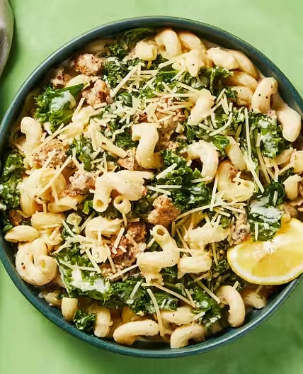 HF Creamy Chicken Sausage & Kale Cavatappi