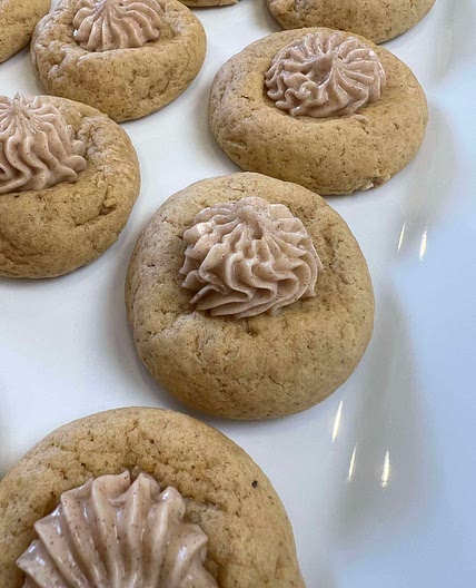 Sweet Potato Cookies with Cinnamon Cream Cheese Icing 