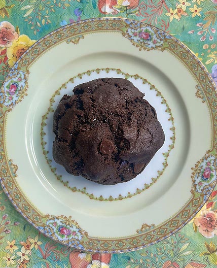 Salted Dark Chocolate Espresso Cookies