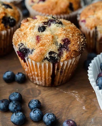 low fat blueberry muffins