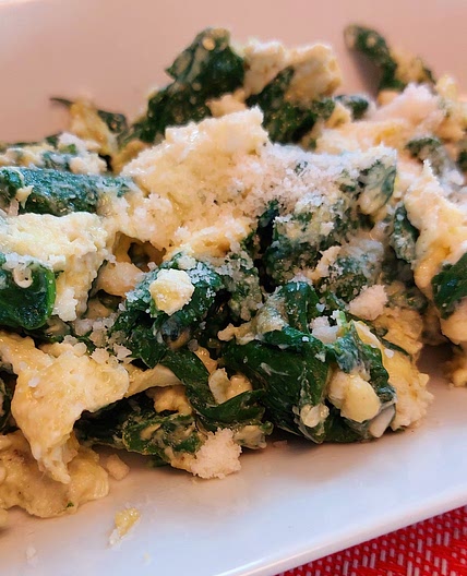 Eggs and spinach