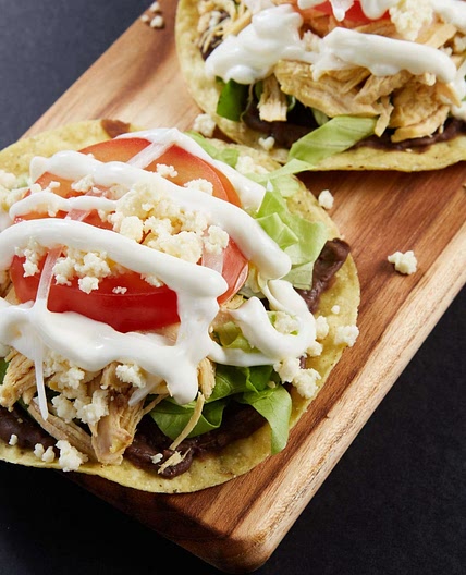Chicken Tostadas