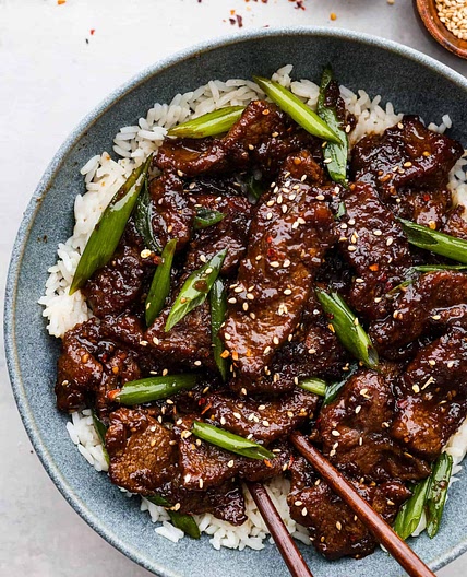 Super Easy Mongolian Beef (Tastes Just like P.F. Chang's!)