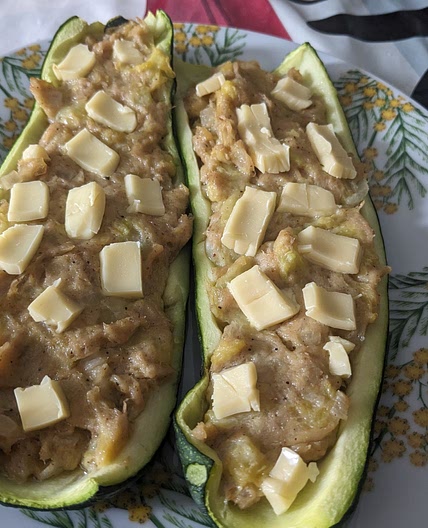 Calabacín relleno