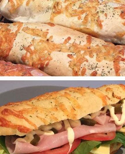 Baguette Italian Cheese Subway Rolls