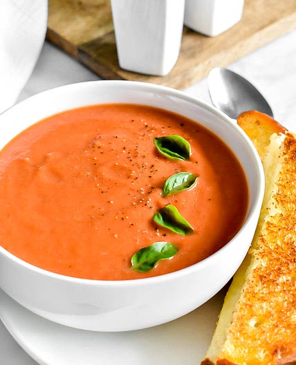 Tomato soup and soldiers 