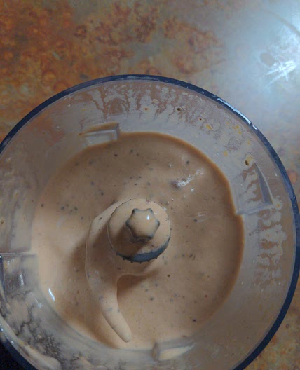 Chocolate peach smoothie
