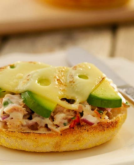 Tuna and avocado melt