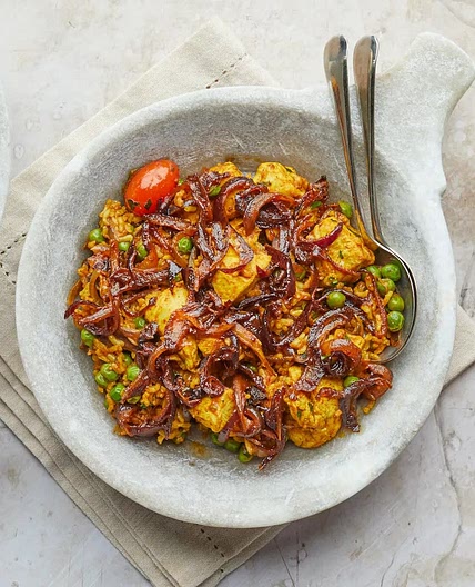 Chicken Biryani with Caramelised Onions