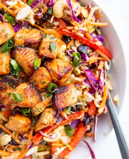 Crispy Salmon Salad