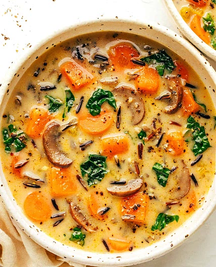 Cozy Autumn Wild Rice Soup