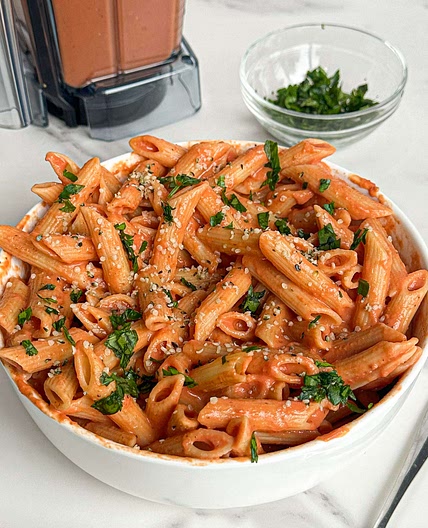 Creamy Tomato Tofu Pasta