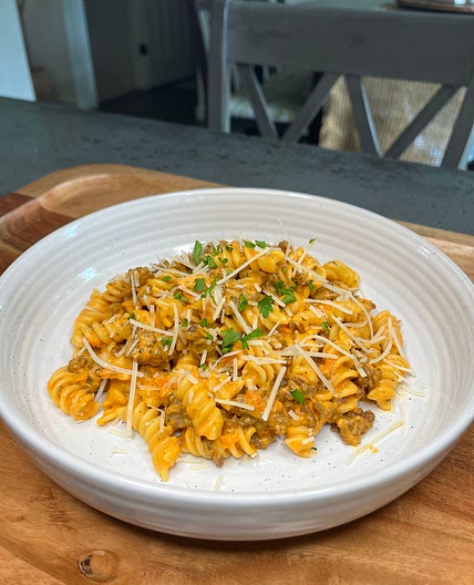 Sausage and Boursin Cheese Pasta