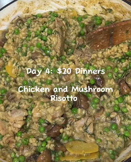Easy Chicken and Mushroom Risotto 