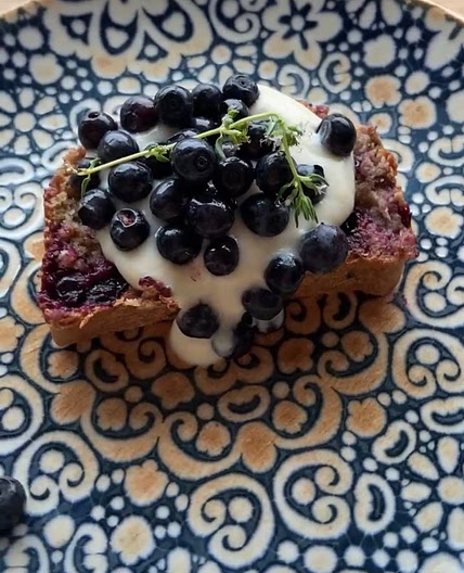 VEGAN BLUEBERRY BANANA BREAD 🍌🫐