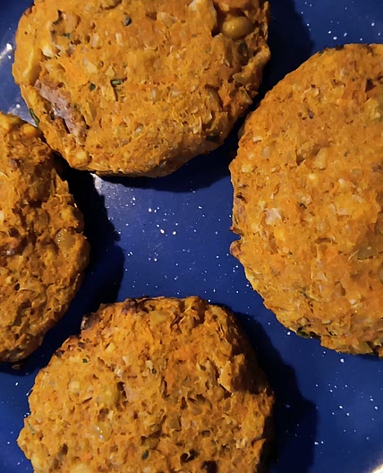 Curried Chickpea and Sweet Potato Patties