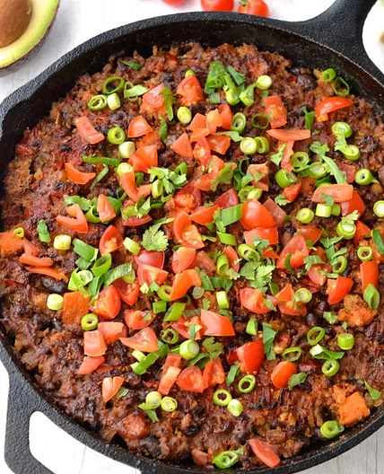 Beef & Cauliflower Rice Mexican Casserole