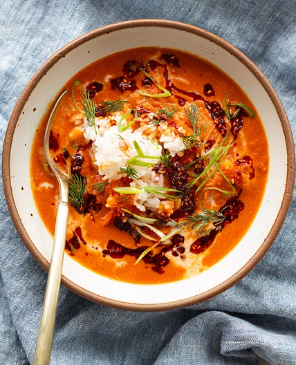 Caramelized Gochujang Tomato Soup