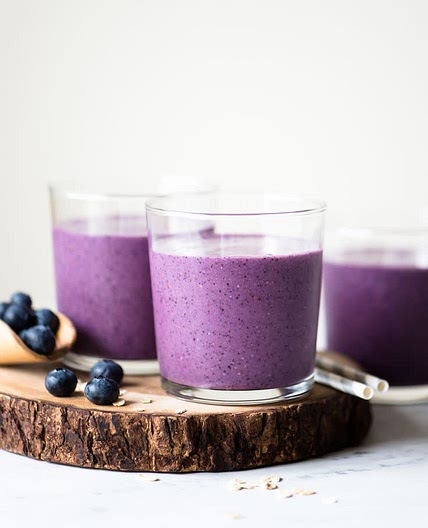 Refreshing Blueberry Collagen Smoothie 