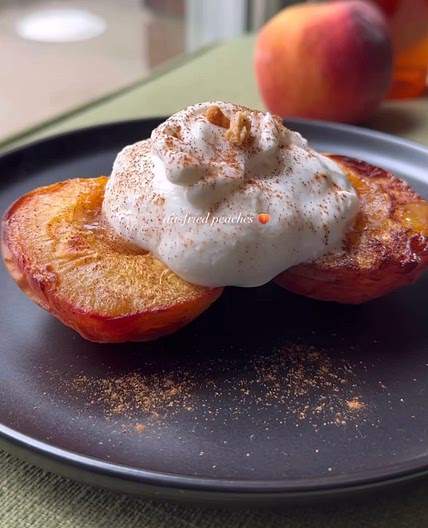 Air Fried Peaches