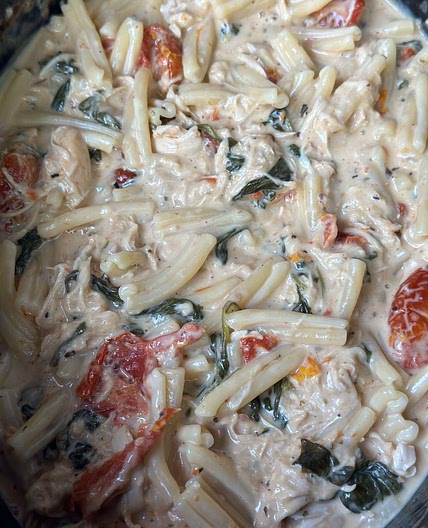 Crockpot Marry Me Chicken Pasta