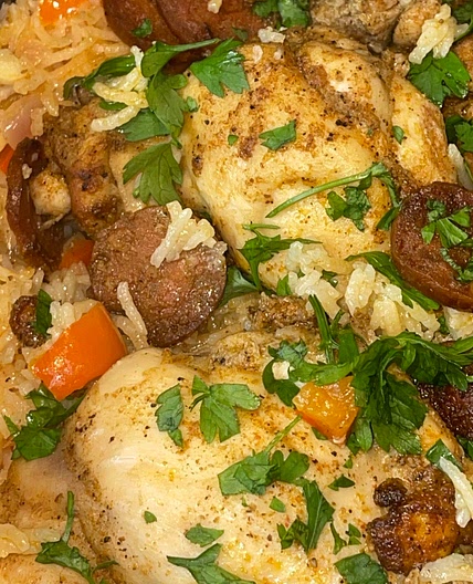 One Pot Chicken and Chorizo