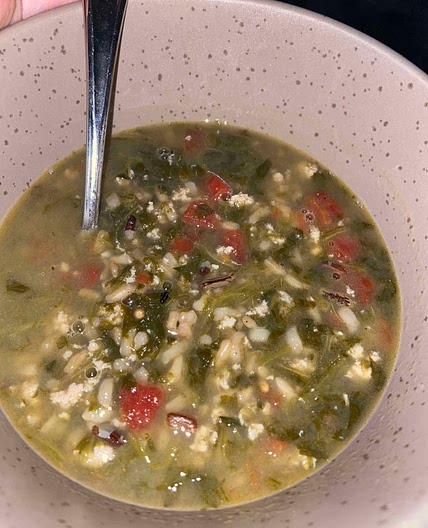 Homemade chicken soup mashup