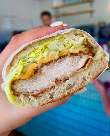 Healthier Chicken Schnitzel Sando 