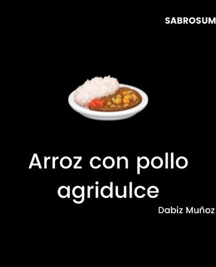 Arroz frito con pollo agridulce de DABIZ MUÑOZ