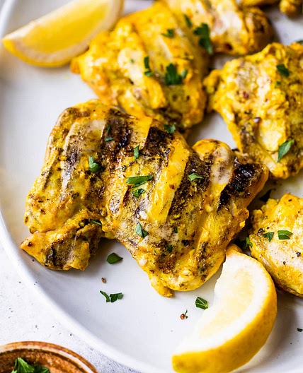 Chicken Yogurt Marinated with Turmeric and Oregano